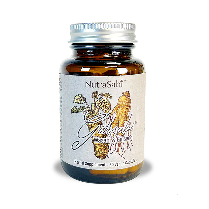GinSabi™ - Ginseng Root and Wasabi Rhizome Powder in Vegan Capsules