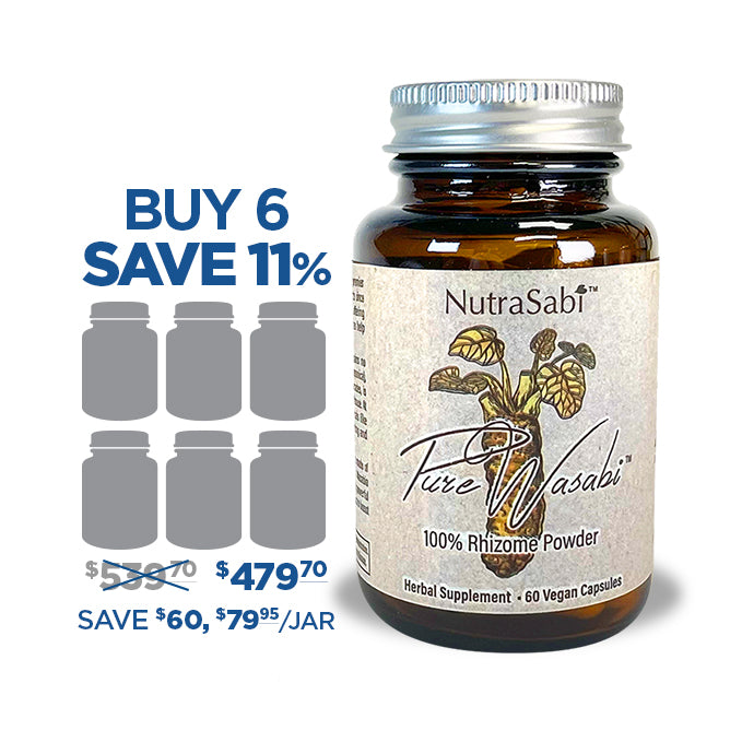 PureSabi™ - Nutraceutical Grade Wasabi Rhizome Powder in Vegan Capsules
