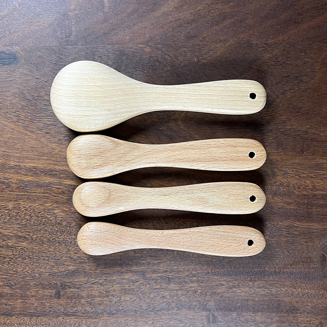NutraSabi wooden measuring spoons back